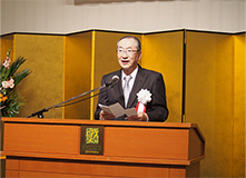 式辞　当会長　升川修