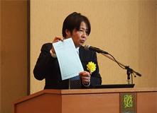 「安全衛生講演会」　講演　山形労働基準監督署　安全衛生課長　鈴木保氏